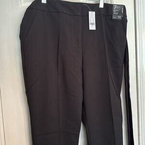 New York & Company black modern fit slim leg trousers NWT 12